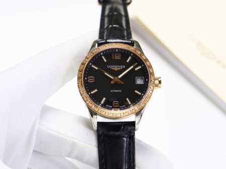 间玫20 钢带20 钻40 浪琴-Longines 康铂系列 女士腕表 优雅时尚 表壳316L精钢打造 采用原装蝴蝶按扣 蓝宝石凸玻璃镜面 机芯搭配2813全自 - 点击图像关闭