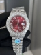 5460独家实拍图 劳力士满钻系列 满天星。全自动机械表 Rolex Diamond Automatic Mechanical Watch