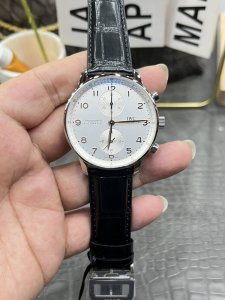 zf万国葡萄牙计时码 葡计白面金钉密底款 41Mm*13Mm 定制版Cal.69355机芯