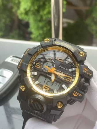 品牌：铂天使-Plangle优雅男士腕表，简约三针数字显示设计，高级瑞士Vk石英机芯，尺寸：48Mm厚12Mm，顶级进口橡胶胶带，装配原装针扣 - 点击图像关闭