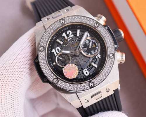 白壳 金壳 圈钻 满钻 Zf 最新款新面出货 宇舶 恒宝 Hublot 英勇无畏，拳拳出击，简称“Hub”“恒宝”，Bigbang大爆炸元素材料计时码表v2版表