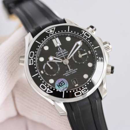 胶带：同价 钢带：同价 欧米茄 Omega Ot全新海马300米44Mm计时腕表 Tvs Factory1-1独家自主研发9900机芯功能与原装一致，双T黑摆轮 - 点击图像关闭