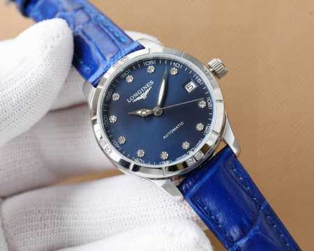 白 -金 ♀♀♀新款浪琴机械女表，推出为每一位女性设计的新品，适合所有女神佩戴，在不同场景都能显示出高贵而优雅的气质，送女神，送闺蜜，不二之选最高品质 镜面：蓝 - 点击图像关闭