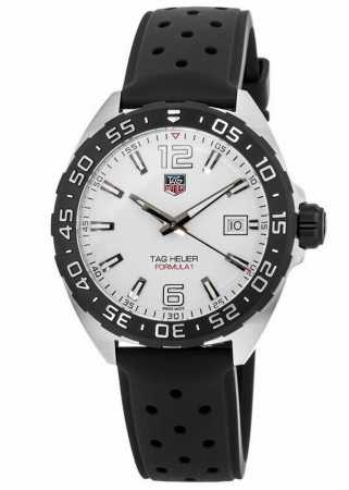 1300新款高颜值上线，硬货。Original Tagheuer,泰格豪雅F1系列 石英表，专柜1万+。 ~41Mm表径，原装氟胶表带，材质细腻抗汗防臭无香味！ - 点击图像关闭