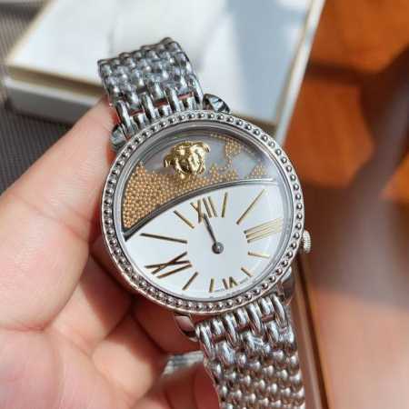 原盒:50 渠道货！范思哲vas系列石英女表， 范家经典之作krios’S Watch，38Mm表径，表面两百多颗钢珠可自由流动，动感无比，蓝宝石玻璃，原装瑞士 - 点击图像关闭