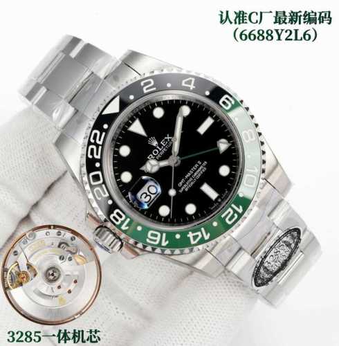Sj出品 黑篮 可乐圈 蓝莓圈 变色可乐圈 左撇子 2080间金50 全金100 C 劳力士 Rolex Cm3 配重 C厂跳码 Gmt格林尼治升级版。采用正品