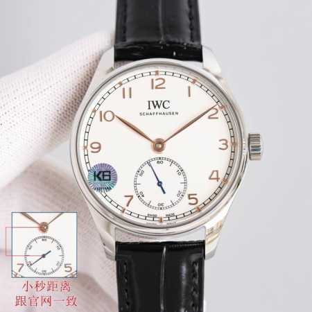 白壳 玫金 Gr Factory 市场最高版本 万国iwc葡萄牙自动小三针系列腕表！ 1表径40.4毫米，机芯采用定制机82200自动机械。 2惟妙惟肖的表圈抛 - 点击图像关闭