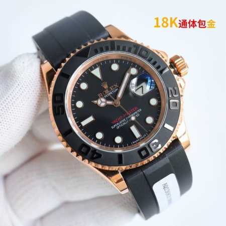 Sj出品 劳力士 Rolex 游艇名仕系列 Rw3 你们要的亲民版 包金来啦 加量不加价 118K金表来啦！字面双皇冠防伪，通体包金，厚度5Um，谈到劳力士游艇 - 点击图像关闭