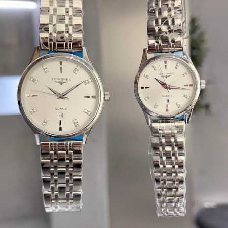 白钢 金 最新经典浪琴-Longines 情侣对表 原装进口石英机芯 钢化玻璃 316L精钢表壳 直径男40Mm女30Mm 厚8Mm如果今天的阳光停止了它耀眼的 - 点击图像关闭
