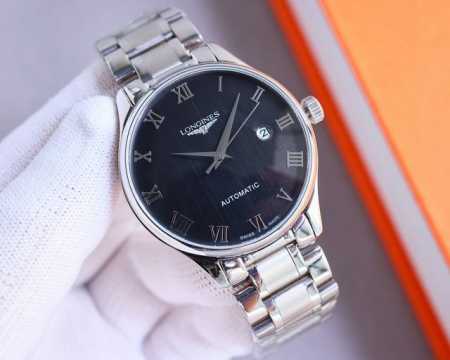 皮带 钢带 浪琴-Longines火爆新品 搭载西铁城8215全自动机械机芯 316精钢表壳 简约时尚 优雅尊贵 矿物质强化玻璃镜面 真牛皮表带 商务休闲 精致 - 点击图像关闭