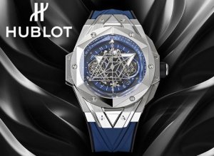 Hublot 宇舶 DDD 全新Big Bang Sang Bleu Ii 刺青腕表 再次与知名刺青工作室Sang Bleu合作，推出又款利用几何图形巧妙构思的