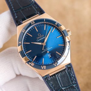 统一 五码合一 欧米茄 Omega 星辉永恒之星座腕表第五代 星座系列！全新原装尺寸41Mm腕表！Om68 1圈口升级，原装一致抛光进口陶瓷表圈，刻度采用白金电