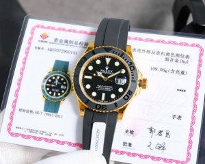 劳力士 Rolex 游艇名仕系列 你们要的亲民版 包金来啦 加量不加价 20K金表来啦！字面双皇冠防伪，通体包金，厚度5Um，谈到劳力士游艇名仕型系列中最受欢迎