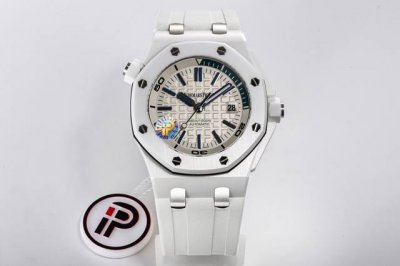 Ip.Factory重塑传奇 爱彼15707黑色陶瓷经典归来 Ip厂致力于把陶瓷传奇细节做到最好！腕表尺寸42Mm*13.9Mm 1.表壳采用全陶瓷材质并做了拉