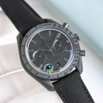 Tvs， 欧米茄 超霸系列月之暗面腕表，升级版311.92.44.51.01 7 DDD 44.25毫米同轴计时表，自主研发自制9300机芯3点盘为 12小时