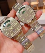 玫金 古驰35Mm 38Mm 古驰-Gucci中性款 原单品质 Disney X Gucci Grip系列腕表 Disney X Guccidisney、精钢表