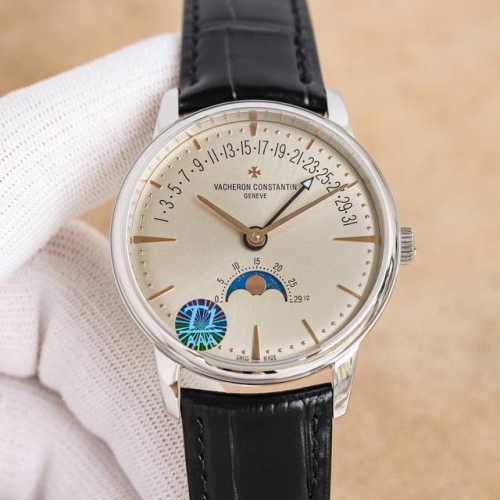 白皮 枚皮 钢白 枚钢 到货！新品Vacheron Constantin 经典之美品鉴江诗丹顿众横四海逆跳日历款腕表 型号4000V210A-B911 堪称意义
