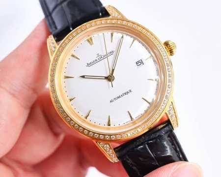 白壳 金壳 积家 Jl 大师系列1288420 搭载9015机芯.直径39Mm！316精钢完美复刻原版大师，剔透的蓝宝石镜面玻璃，精巧的指针、闪光银丝面板夜光明 - 点击图像关闭