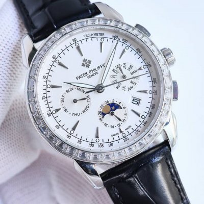 Tw 出品 白壳 金壳 Tw Factory Pp 百达翡丽 Patek Philippe Mr2 复杂功能腕表，典雅高贵，搭配进口9100机芯 零返修 功能