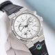 9F，皮带/胶带:白2730-金2860 9F，钢带款:白3380-金3510 【9F Factory 新品】江诗丹顿Vc纵横四海(47450)多功能男士自动机