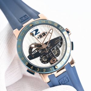 雅典-Ulysse Nardin X43 巅峰热卖 精选男士腕表 直径44Mm厚15Mm 进口原装天津机械机芯 强化水晶玻璃镜面 316L不锈钢表壳 天然橡胶表