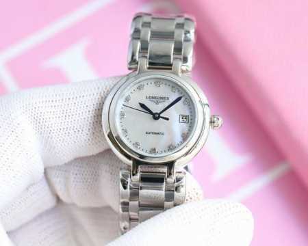 统一 钻100 Longines、浪琴心月系列机械女款 1:1的外观28毫米尺寸.搭配精磨2671全自动机芯.表壳精选精钢材质.表圈独特设计玲珑有致.搭配五链环 - 点击图像关闭