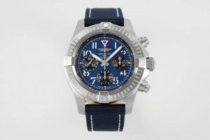 Bls 百年灵 最新复仇者B01计时腕表 原版开模顶级复刻硬核登场 Avenger B01 Chronograph 45 直径大气的45Mm精钢表壳配以炭黑色,