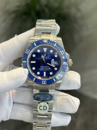 独家实拍图 Rolex Sunmariner Swiss Movement Of Ladies' Watches 劳力士潜航者系列蓝水鬼 型号116619Lb- - 点击图像关闭