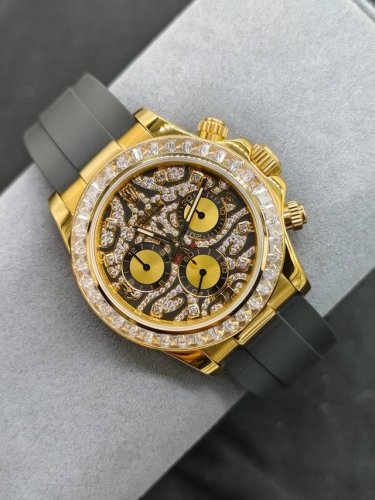 Sj出品 劳力士 Rolex 迪通拿系列 迪通拿 Eye Of The Tiger 虎纹面腕表 猛虎之眼 Om6 迪通拿daytona 116589Tbr 以黑