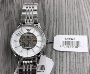 Armani 阿玛尼时尚机械镂空男表欧美休闲真皮带男士手表Ar1945表盘直径：43Mm厚度：10Mm DDD