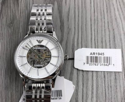 Armani 阿玛尼时尚机械镂空男表欧美休闲真皮带男士手表Ar1945表盘直径：43Mm厚度：10Mm DDD