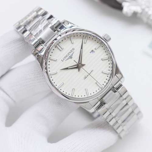 金壳+20钢带20 品牌：浪琴-Longines 类型：男士腕表 壳套：顶级版316精钢L 表带：进口小牛皮表带 316L精钢表带 机芯：全自动机械机芯 镜面：