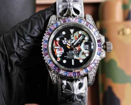 劳力士rolex水鬼后镶钻克罗心系列男士精品时尚腕表，搭配进口全自动机械机芯，316精钢表壳，强化矿物耐磨玻璃镜片。专业成就未来，一劳永垂！ - 点击图像关闭