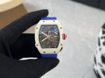 Richard Mille 理查米尔 Rm67-02 男士系列超薄一体机芯，原装数据 12点发条轮超大动能储存，六点位原装摆陀 自动上弦腕表，酒桶表壳以Rich