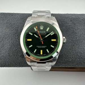 Vs厂，Milgauss系列，1 0闪电针 绿玻璃904L最高版本，蓝盘 绿盘！防磁双重底盖！ 同步绿色材料蓝宝石玻璃，定制全新的实心针轴3131一体机芯 尺寸