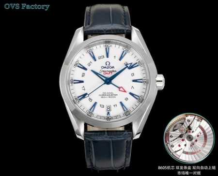 白 -金 钢带+100。 Ovs 海马150 米Gmt 搭载全新1:1一体机芯。尺寸43Mm全新上市！1:表盘：以游艇 “柚木”板为素材 设计独特条纹表盘 Gm - 点击图像关闭
