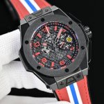 Tw 出品 恒宝 宇博 Hublot T17 钛金属 Hublot Big Bang Ferrari Titanium F4 系列 材质 表壳：钛金属，经拉丝与