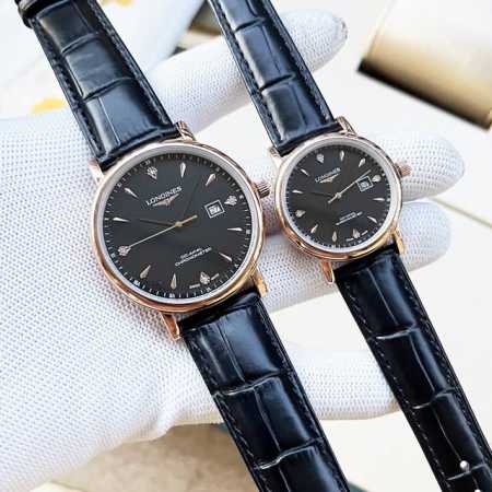FFF-金 钢带+20。 最新经典浪琴-LONGINES 情侣对表 原装进口石英机芯 钢化玻璃 316L精钢表壳 直径男40mm女30mm 厚8mm如果今天的阳 - 点击图像关闭