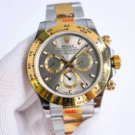 18K包金 现货供应 Rolex-劳力士 迪通拿系列 Rw1 Gtc中国国检检测证书，联网可查！一档调时 计时秒针 3字位9字位小针 功能原装一致！表壳原版开模 - 点击图像关闭