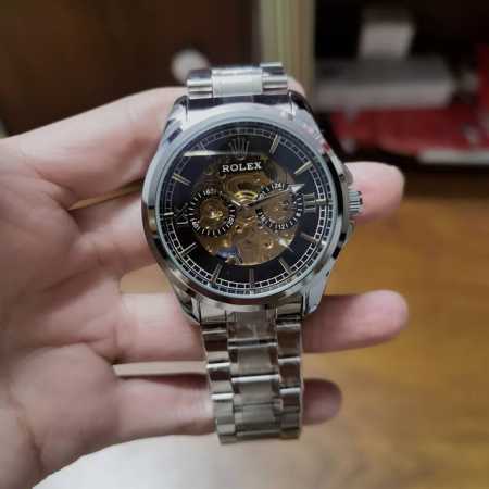 黑金+5劳力士一Rolex，全自动机械机芯，蕴含最优质的材料与一丝不苟的工艺！超强矿物质幻彩玻璃，真空电镀，精密防水，直径：43Mm，厚度：12Mm，高端大气上 - 点击图像关闭