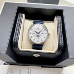 750Iwc万国葡萄牙系列多功能月相6针，采用进口大精工作为基础机芯升级为3836-2改正品月相，而且走时稳定，返修率极低，这是复刻市场少有的耐操性复杂功能腕表