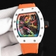 Richard Mille “手腕上的艺术品”Rm68-01 涂鸦 陀飞轮 升级 氧化锆陶瓷 面盖、底盖 碳纤维 中壳、把头 纤薄壳身仅 14 Mm 这枚推出的