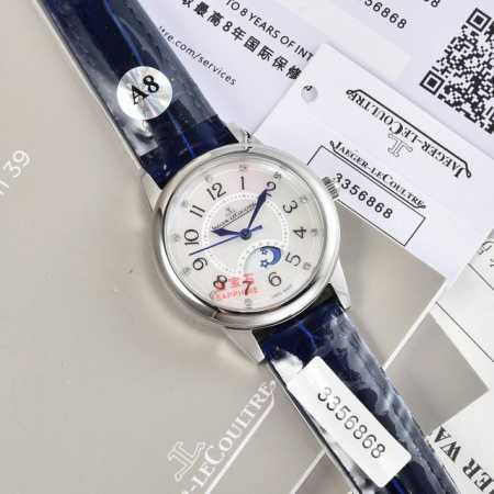 牛皮 金 钻20 A8台湾厂出品 狠货来袭 积家 约会大师 台湾厂立体数字！月相款白天黑夜日月分明24小时！三码合一 搭配原装表扣凸出立体Logo 质量杠杠！比 - 点击图像关闭