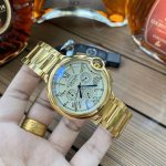 品牌：卡地亚 蓝气球系列 Cartier 爆款 精品男士腕表 真牛皮表带+原装扣 精钢表带，顶级六针多功能石英机芯 矿物质强化玻璃 精致精华 浩瀚大气 匠心独运