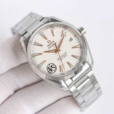 Sj出品 皮带款 钢带款 Vs新品：日配绝佳之选 欧米伽 Omega 海马150米 Pq1 Aqua Terra 天文台 41Mm 1:旋入式 凸雕技术 表冠 - 点击图像关闭