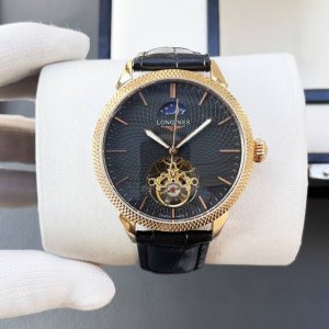 统一价格 浪琴-Longines火爆新品 搭载全自动机械机芯 316精钢表壳 简约镂空设计 简约时尚 优雅尊贵 矿物质强化玻璃镜面 真牛皮表带 商务休闲 精致型