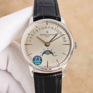 白皮 枚皮 钢白 枚钢 到货！新品Vacheron Constantin 经典之美品鉴江诗丹顿众横四海逆跳日历款腕表 型号4000V210A-B911 堪称意义