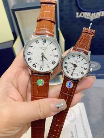 银 .玫 .钢带加20 独家实拍，认准品质细节 浪琴-Longines 情侣对表 原装进口石英机芯 316L精钢表壳 直径男40Mm女30Mm 厚8Mm如果今天 - 点击图像关闭