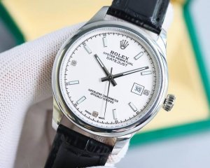 白壳 玫金 2024最新爆款主推 劳力士 Rolex 男士腕表 采用独特的表盘设计 搭配而来的是更高档奢华的劳力士， 初识劳力士必憧憬有朝一日能拥有它，戴上劳力