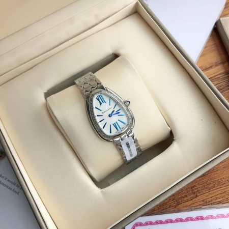 3250Bvlgari宝格丽女士腕表，最新款镶钻版Serpenti Seduttori鎏光蛇影腕表超美腻 佩戴方式很特别 像被蛇缠绕～十分别致！搭配起来非常吸睛 - 点击图像关闭